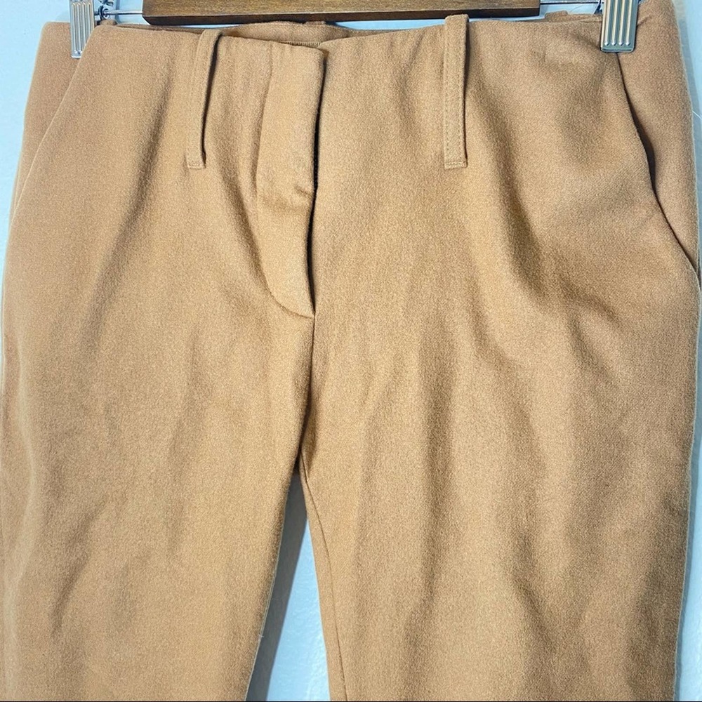 Acne Brooke Camel Turn Up Cropped Slim Trousers - Picture 7 of 10